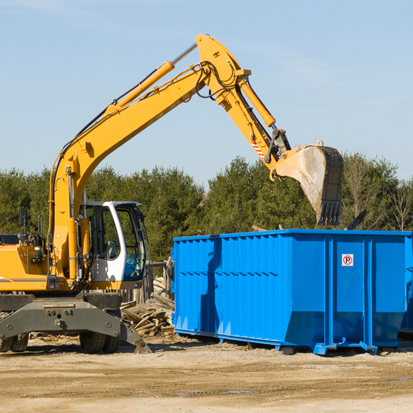 are there any restrictions on where a residential dumpster can be placed in Aroma Illinois